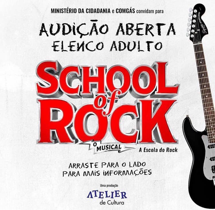 Atelier de Cultura abre audições para “School of Rock” em São&nbsp;Paulo