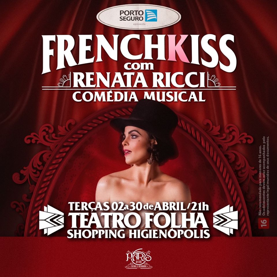 A comédia musical “French Kiss”, com Renata Ricci, faz nova temporada em São&nbsp;Paulo